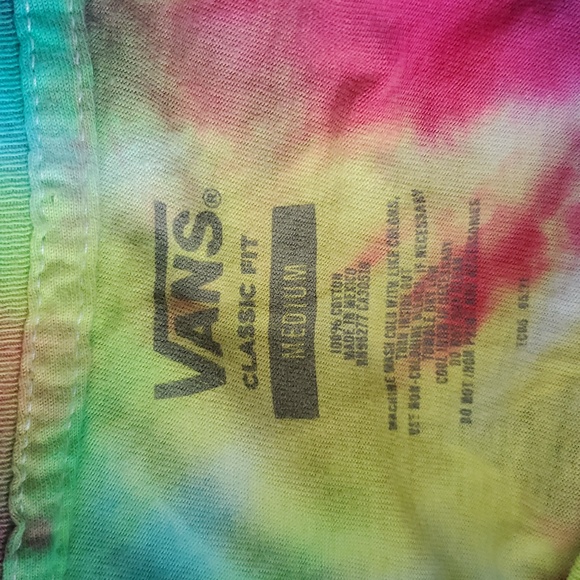 Vans Multicolor Tie-Dye T-Shirt Size M - Picture 4 of 4